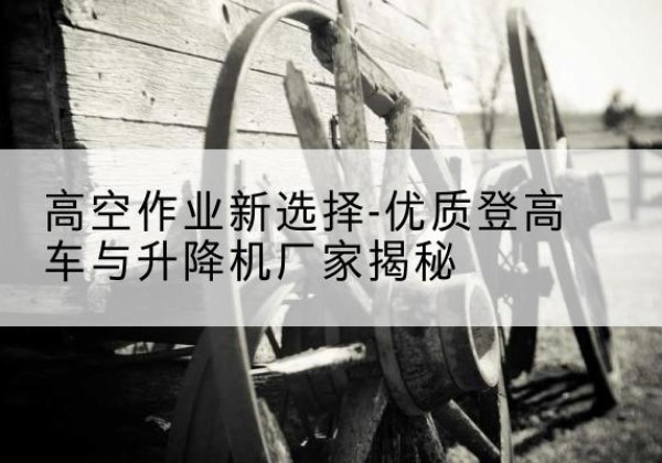 昭苏登高车厂家-高空作业新选择-优质登高车与升降机厂家揭秘